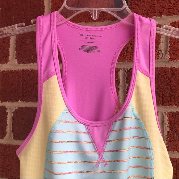 048 - Racerback Top Horizontal Stripes Size S - Picture 3 of 10